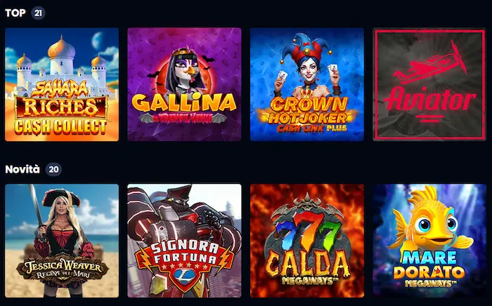 Premiere Casino Italia games