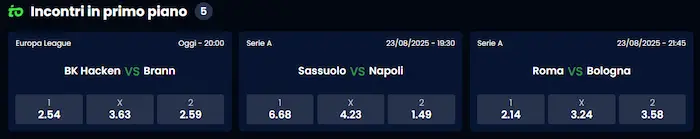 Premiere Casino Italia sport