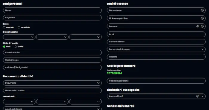 Premiere Casino Italia reg